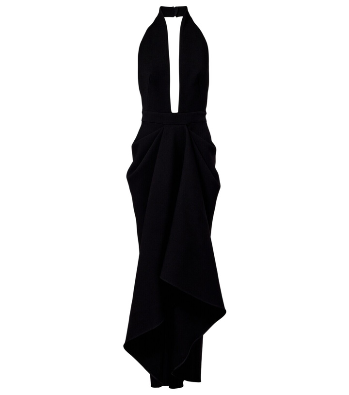 Photo: Givenchy Draped wool-blend crêpe gown