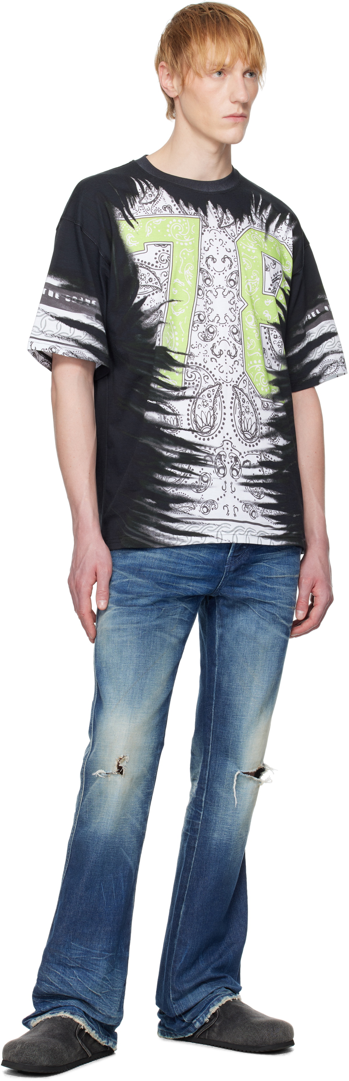 Diesel Black T-Boxt-78-R1 T-shirt Diesel