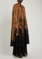 Zimmermann Hypnotic Cape-effect Chiffon Maxi Dress Multi Print