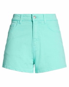 Jucca Womens Denim shorts Turquoise