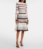 Susan Fang Striped ribbed-knit top
