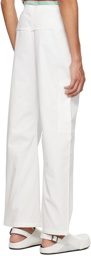 BLUEMARBLE White Straight-Leg Cargo Pants