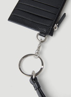 New York Print Keyring Wallet in Black