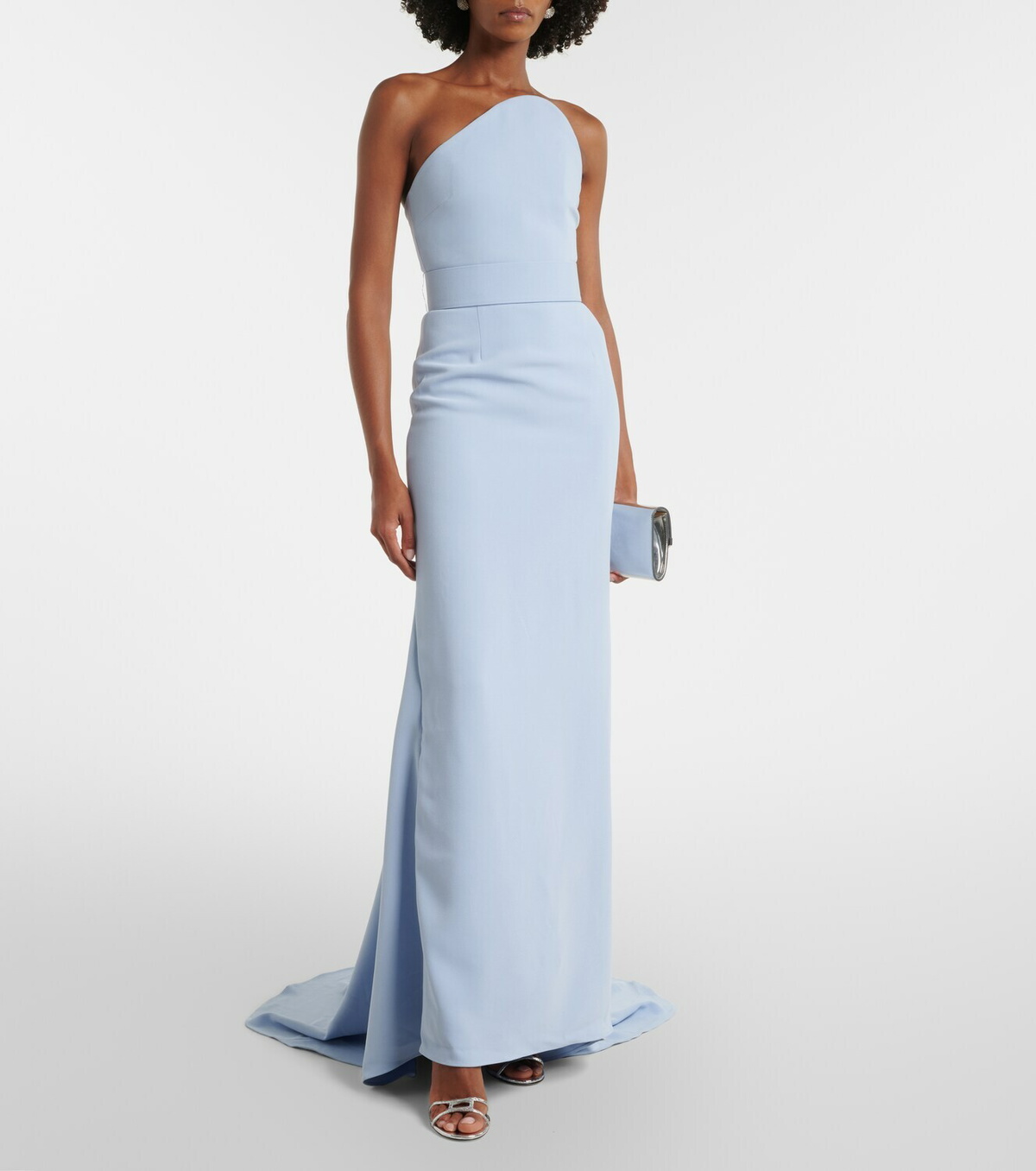 Solace London Seraphina one-shoulder gown