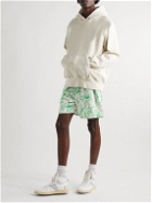 John Elliott - Straight-Leg Printed Mesh Shorts - Green