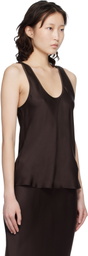 ANINE BING Brown Lea Top
