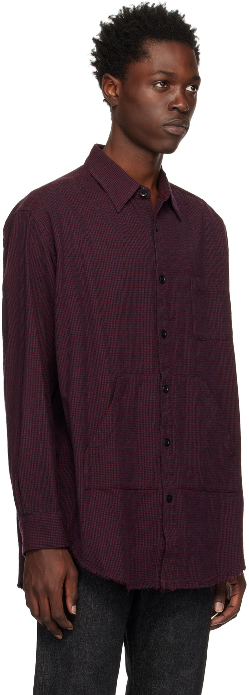 Undercoverism Burgundy Check Shirt
