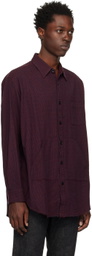 Undercoverism Burgundy Check Shirt