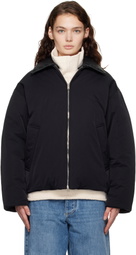 Bottega Veneta Black Tech Nylon Down Jacket