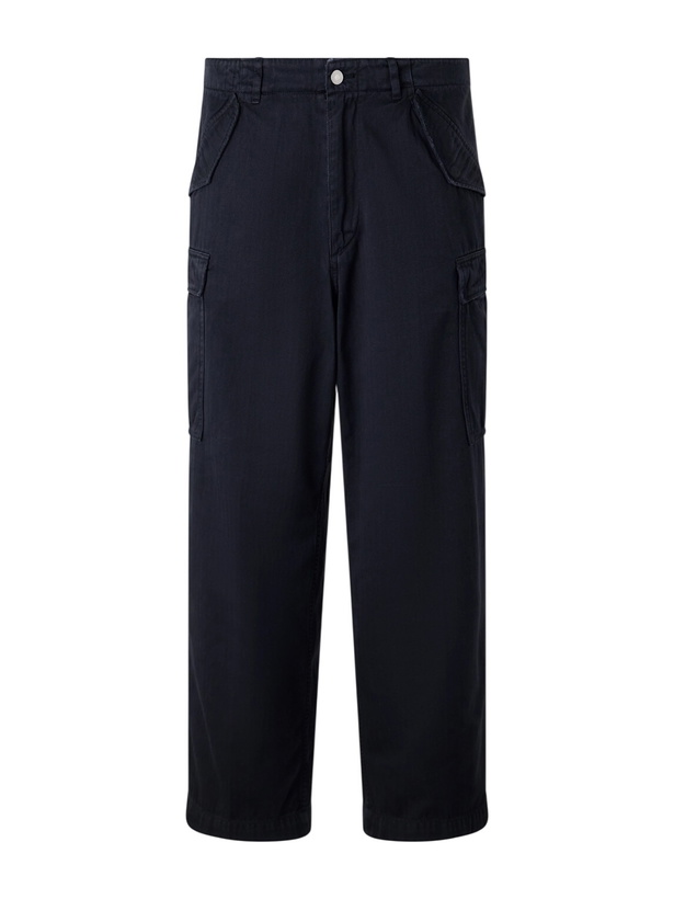 Photo: A.PRESSE - Cotton-Twill Trousers - Blue