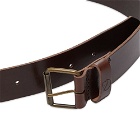 Fjällräven Men's Singi Belt 4cm in Leather Brown