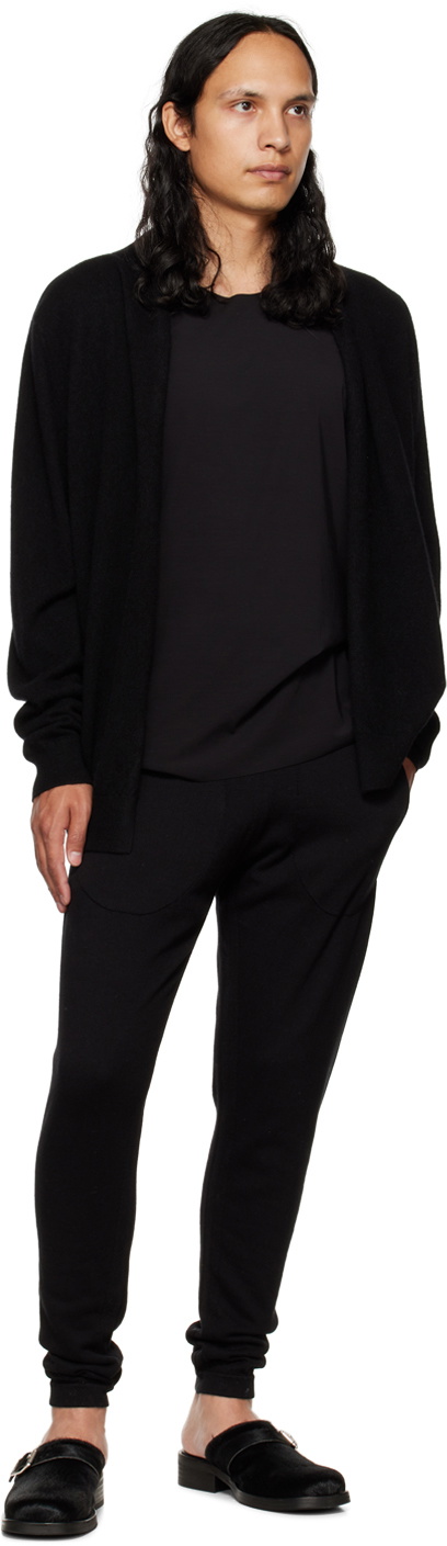 Label Under Construction Black Perforated Lounge Pants