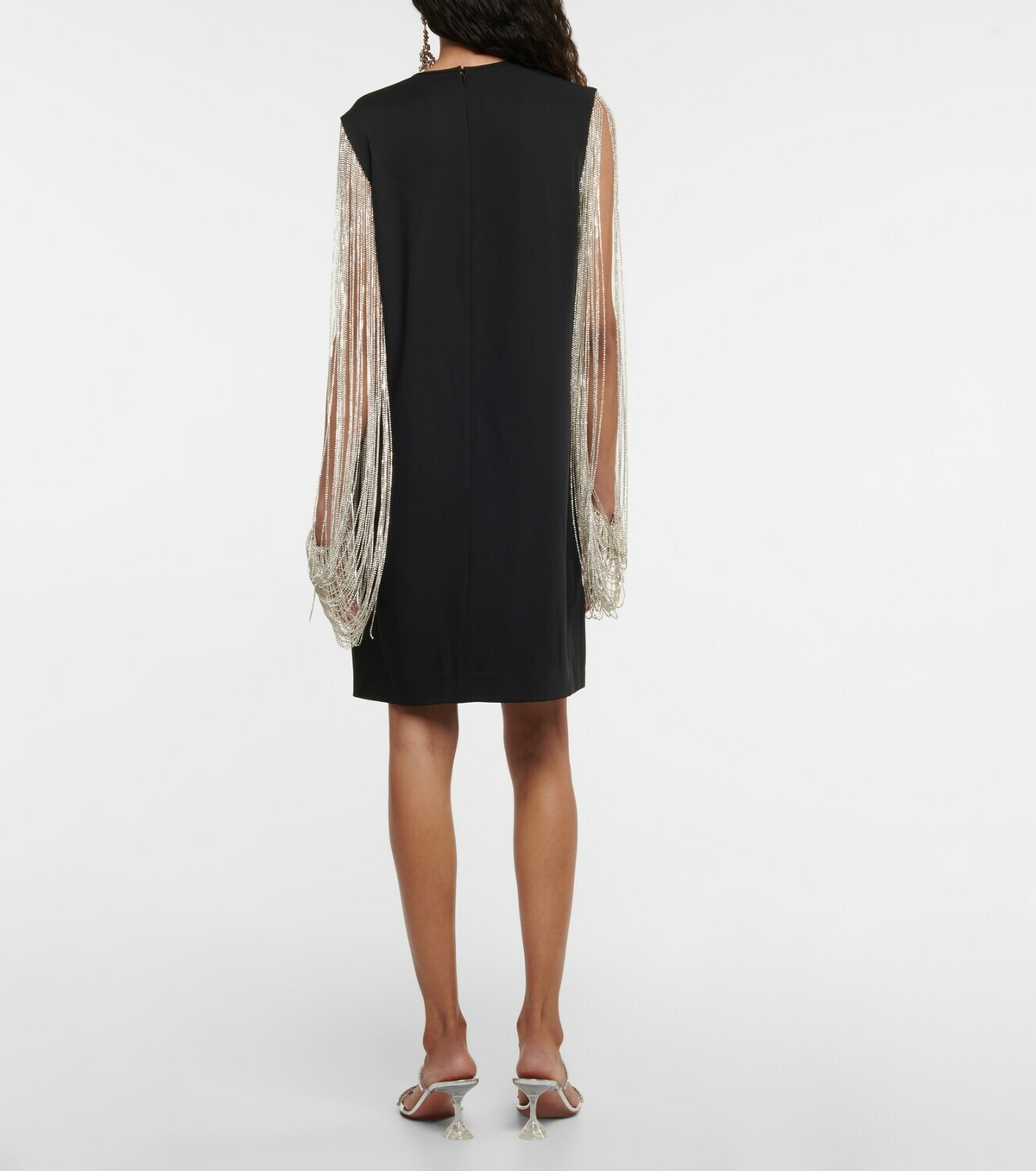 Costarellos Valencia crystal-embellished crêpe minidress