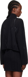 Holzweiler Black Tine Crochet Cardigan