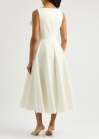 Roksanda Brigitte Pleated Midi Dress Ivory