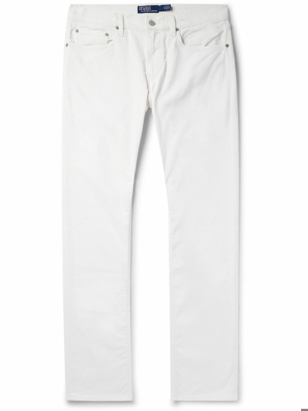 Photo: Polo Ralph Lauren - Sullivan Skinny-Fit Cotton-Blend Corduroy Trousers - White