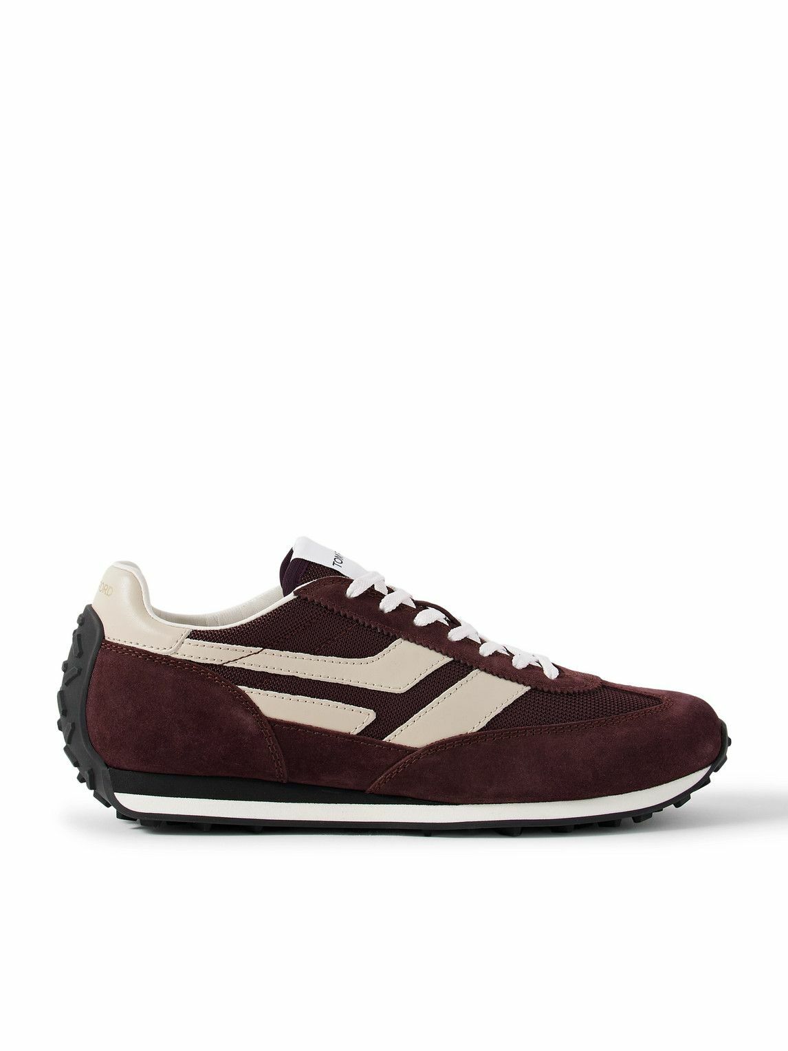 Tom Ford Mick suede-trimmed sneakers TOM FORD