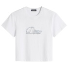 Dime Women's Cursive Denim T-Shirt in White