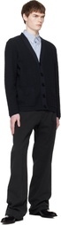 BALMAIN Navy Monogram Vanise Knit Cardigan