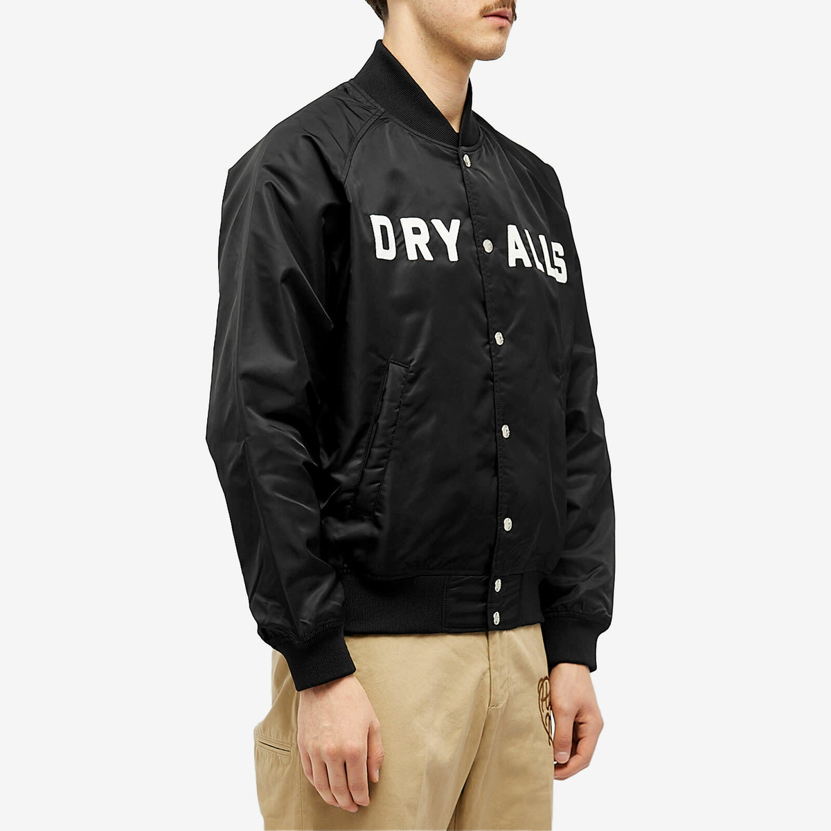 Human Made Men's Nylon Stadium Jacket in Black Human Made