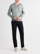 TOM FORD - Silk and Wool-Blend Sweater - Gray