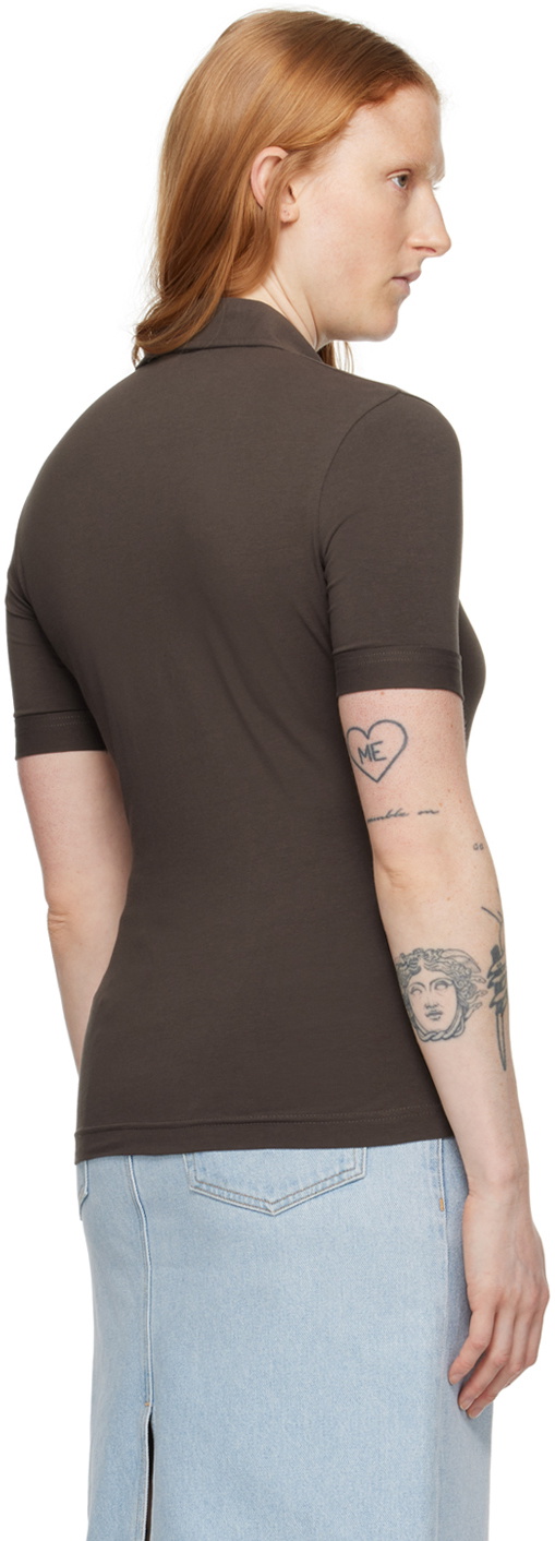 Filippa K Brown Embroidered Shirt