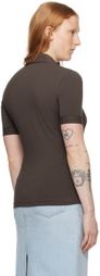 Filippa K Brown Embroidered Shirt