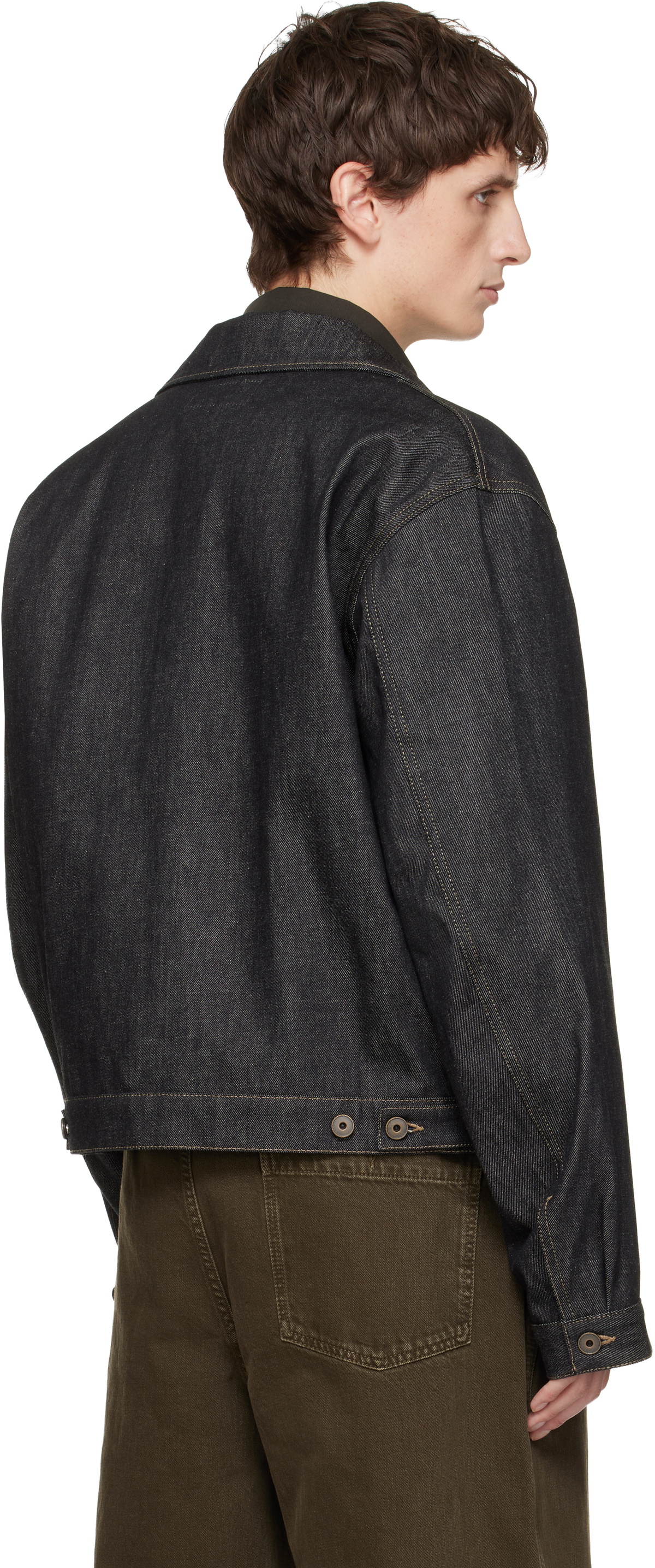 LEMAIRE Navy Trucker Denim Jacket