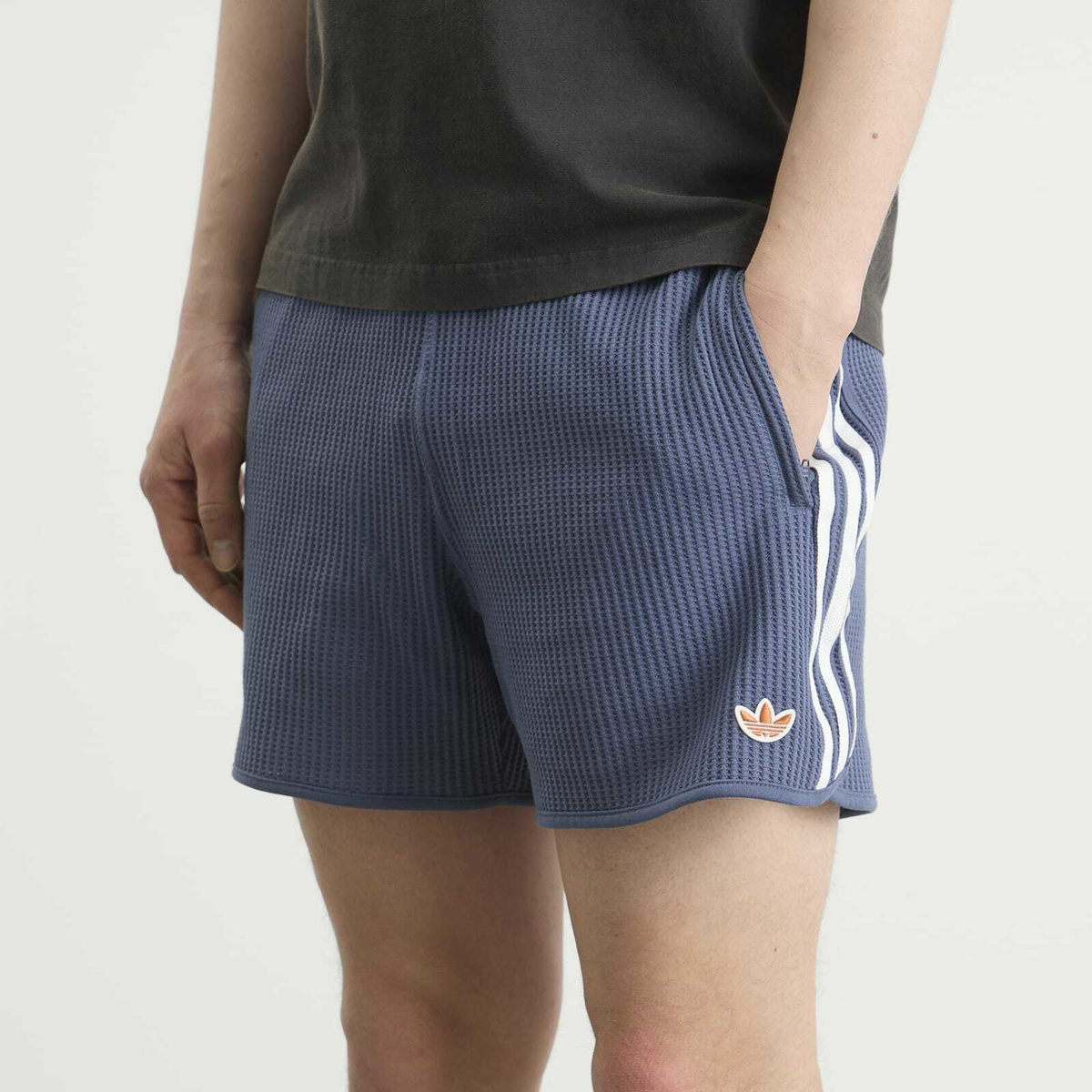 Adidas Men's Waffle Knit Sprinter Shorts in Preloved Ink