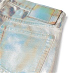 Acne Studios - Slim-Fit Holographic Coated-Denim Jeans - Silver