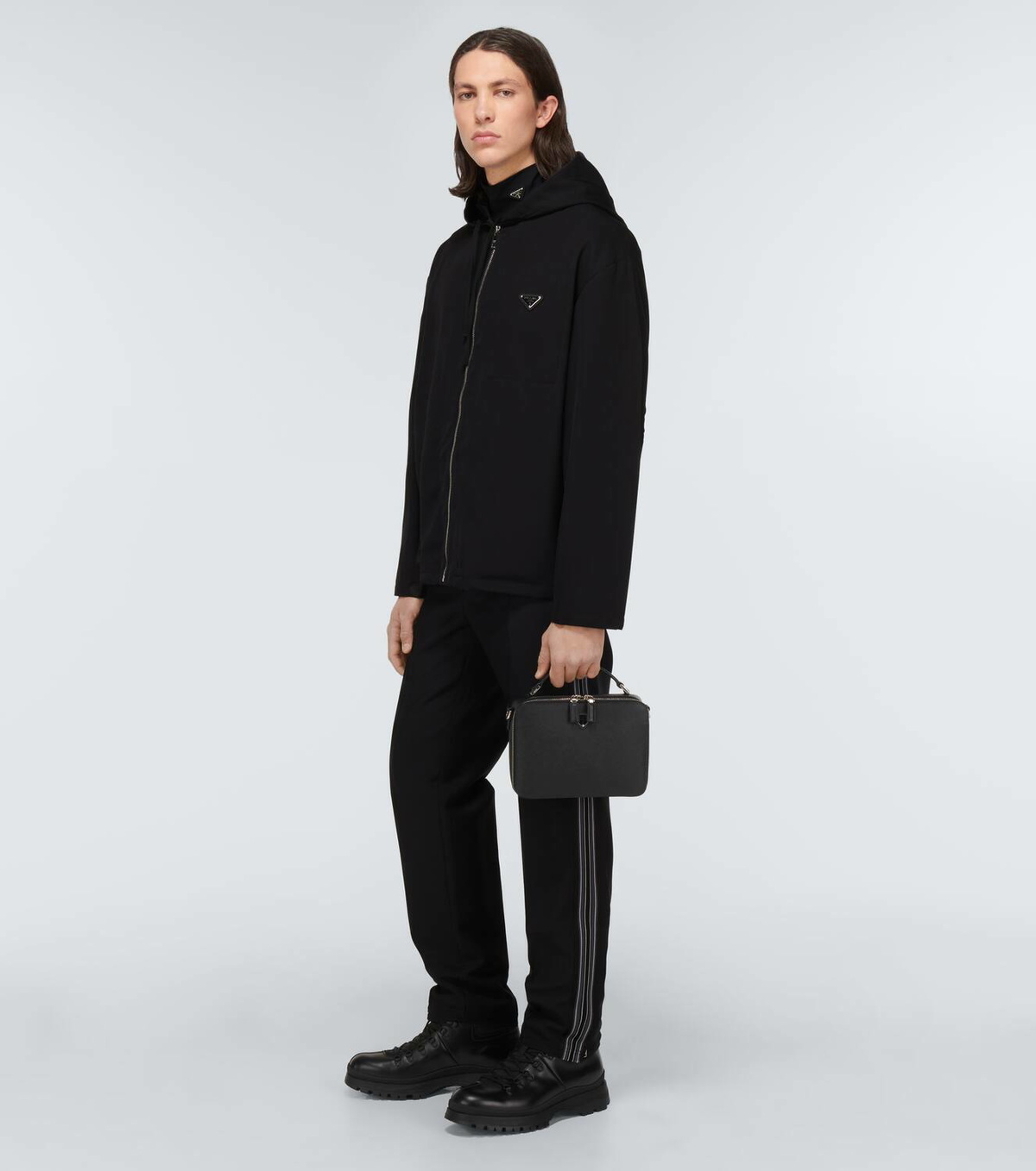 Prada Hooded virgin wool jacket Prada