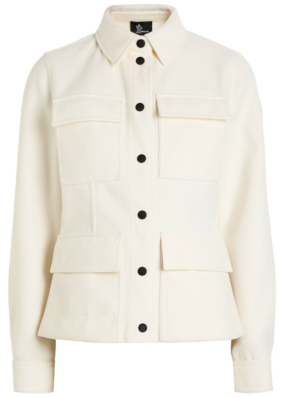 Photo: Moncler Felt Shirt Cream