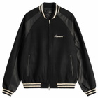 Represent Men's Raglan Varsity Jacket in Black