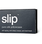 Slip - Embroidered Mulberry Slipsilk™ Queen Pillowcase - Gray