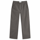 Folk Men's Herringbone Drawcord Assembly Pants in Soft Black