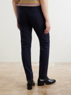 Paul Smith - Tapered Wool-Hopsack Suit Trousers - Blue