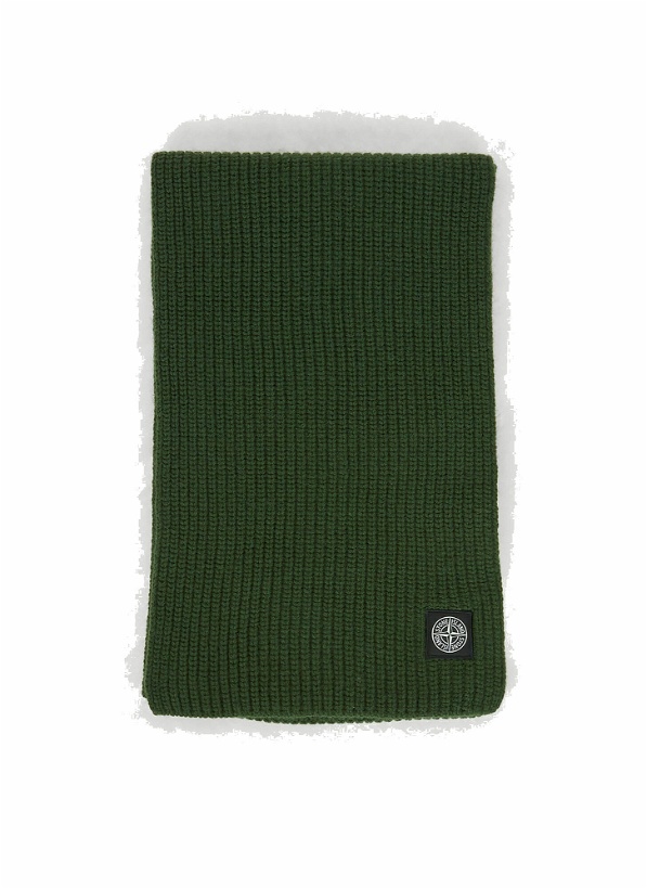 Photo: Compass Patch Scarf in Green