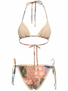 ZIMMERMANN Devi Printed Crochet Bikini Set