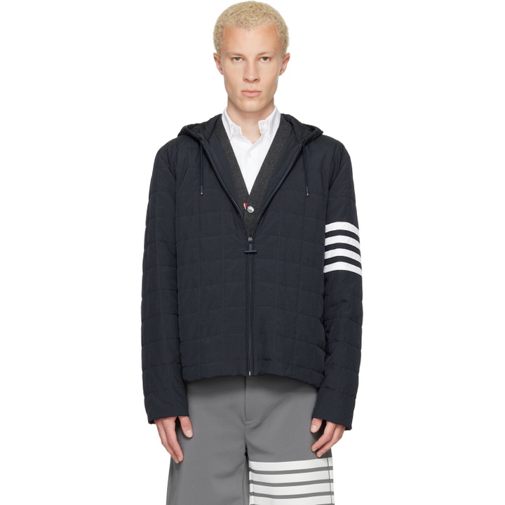 Photo: Thom Browne Navy Ripstop Light Weight Down Jacket