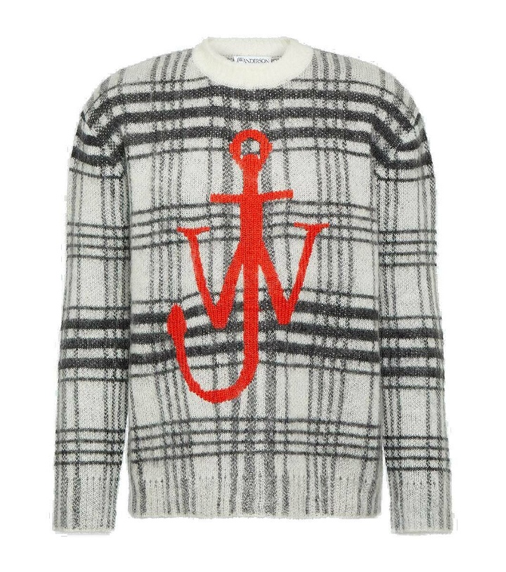 Photo: JW Anderson Logo checked sweater