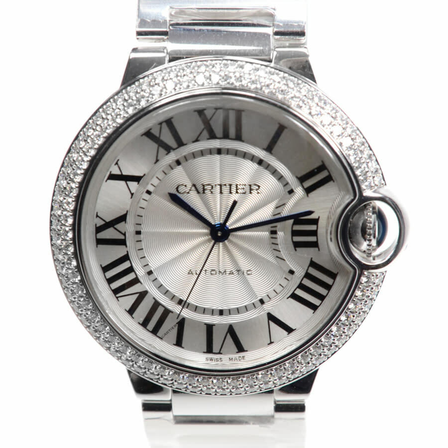 Cartier Ballon Bleu Medium 18k White Gold Watch WE9006Z3