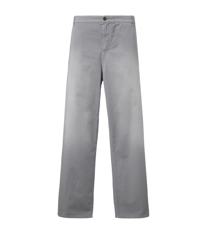 Photo: Miu Miu Cotton twill wide-leg pants