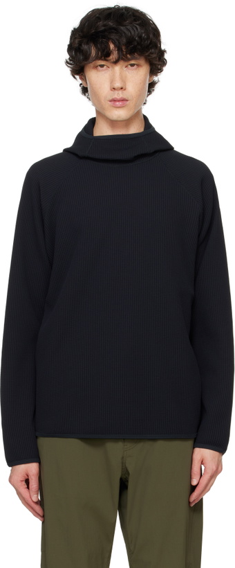 Photo: Goldwin Black WF Light Long Sleeve Hoodie