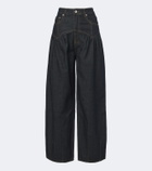 Ganni Gathered barrel-leg jeans