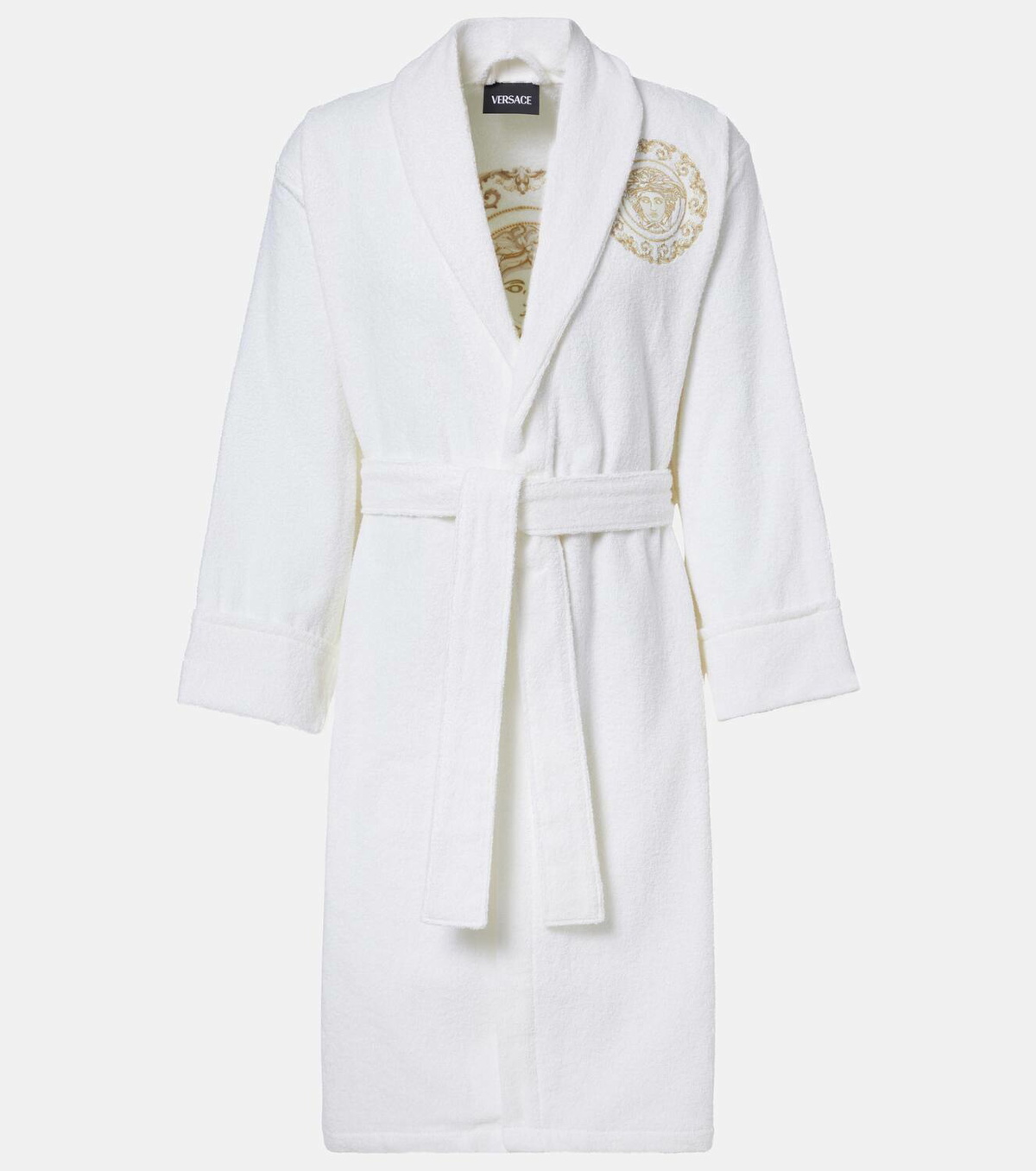 Versace Home Medusa Gala cotton and linen terry bathrobe
