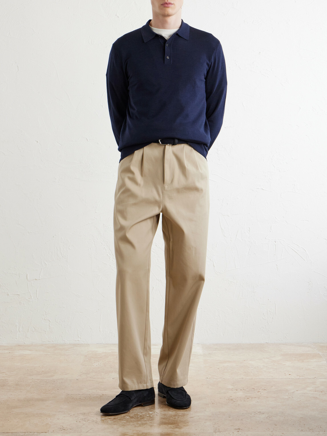 Slowear - Slim-Fit Flexwool Polo Shirt - Blue