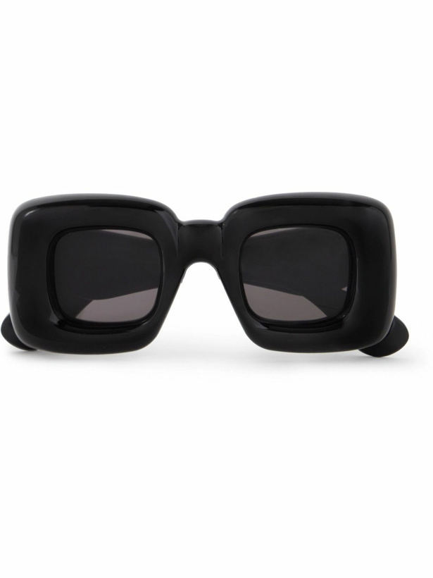 Photo: Loewe - Inflated Square-Frame Acetate Sunglasses