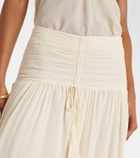 Poupette St Barth Neree ruffled maxi skirt