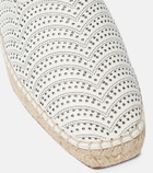 Alaïa Laser-cut leather espadrilles