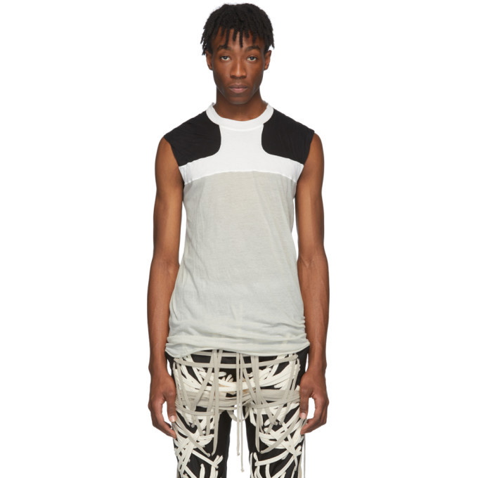 Photo: Rick Owens Off-White and Black Release Combo Lupetto Tank Top
